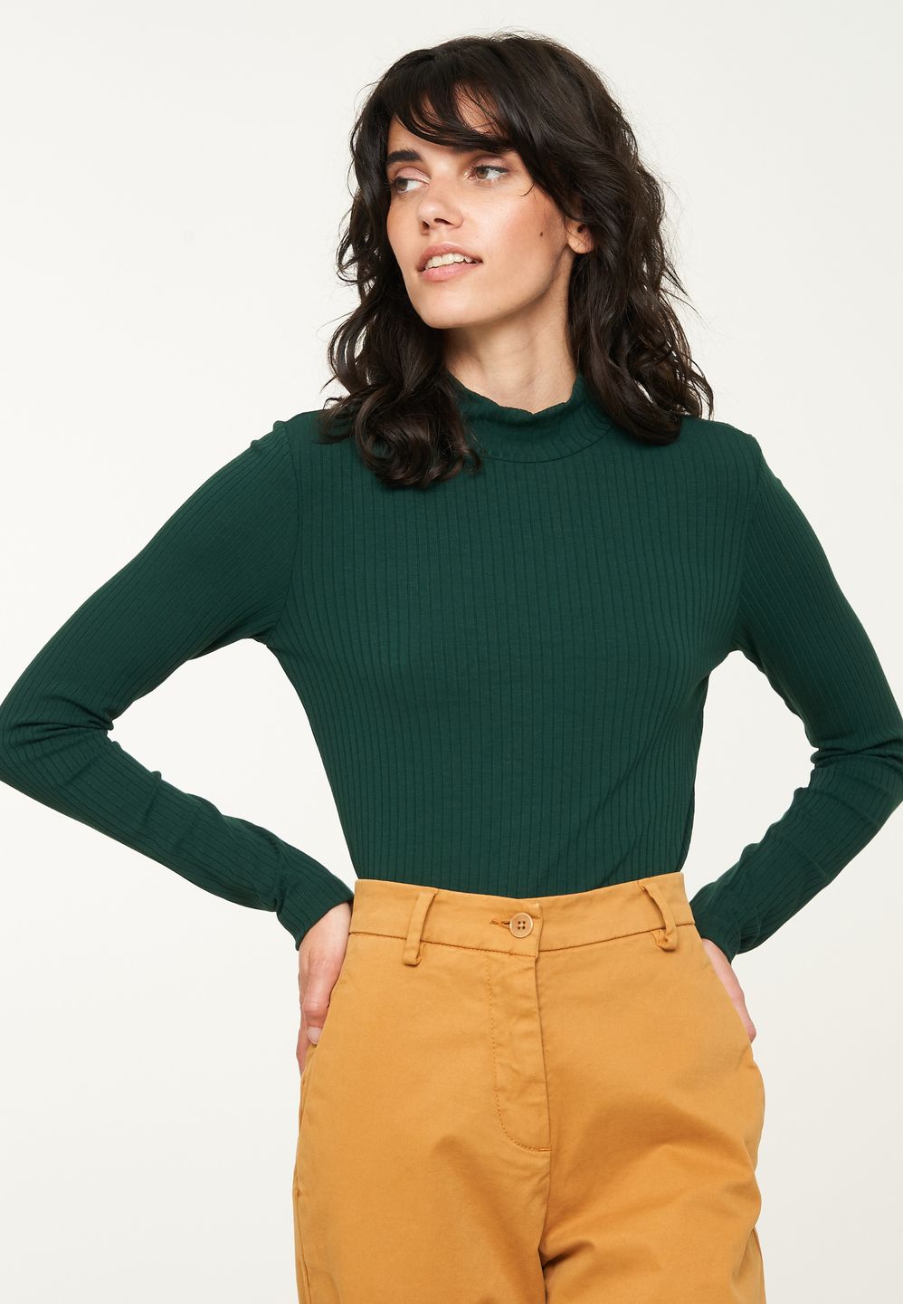 Longsleeve Crassula dark green von