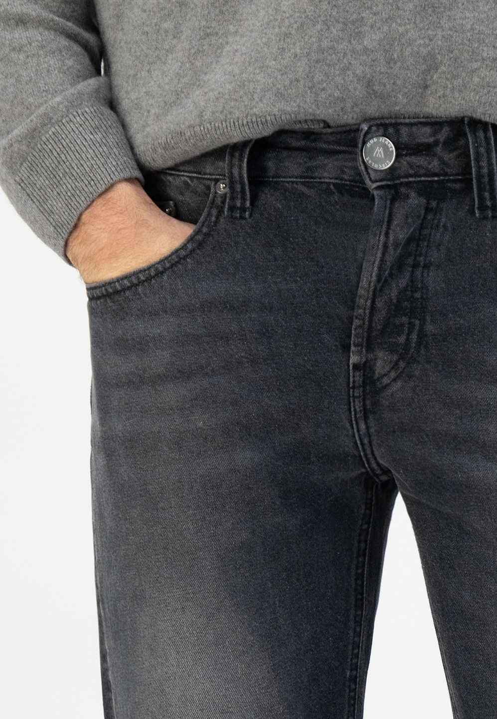 Jeans Regular Dunn worn black von MUD Jeans