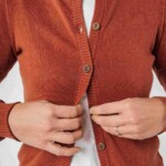 Cardigan mahagoni melange von Melawear