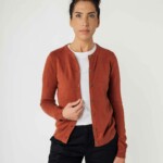 Cardigan mahagoni melange von Melawear