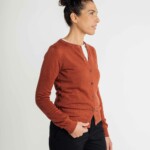 Cardigan mahagoni melange von Melawear