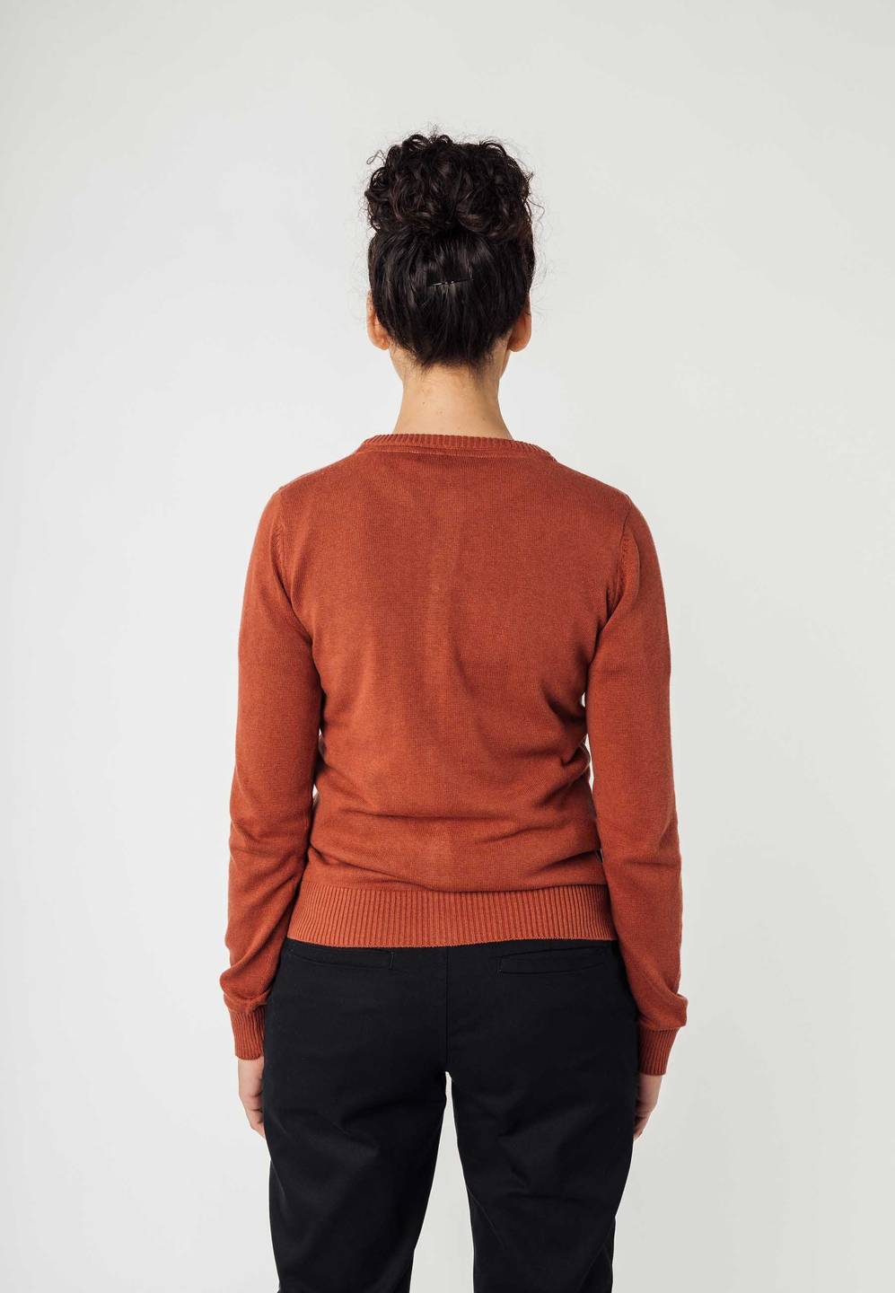 Cardigan mahagoni melange von Melawear