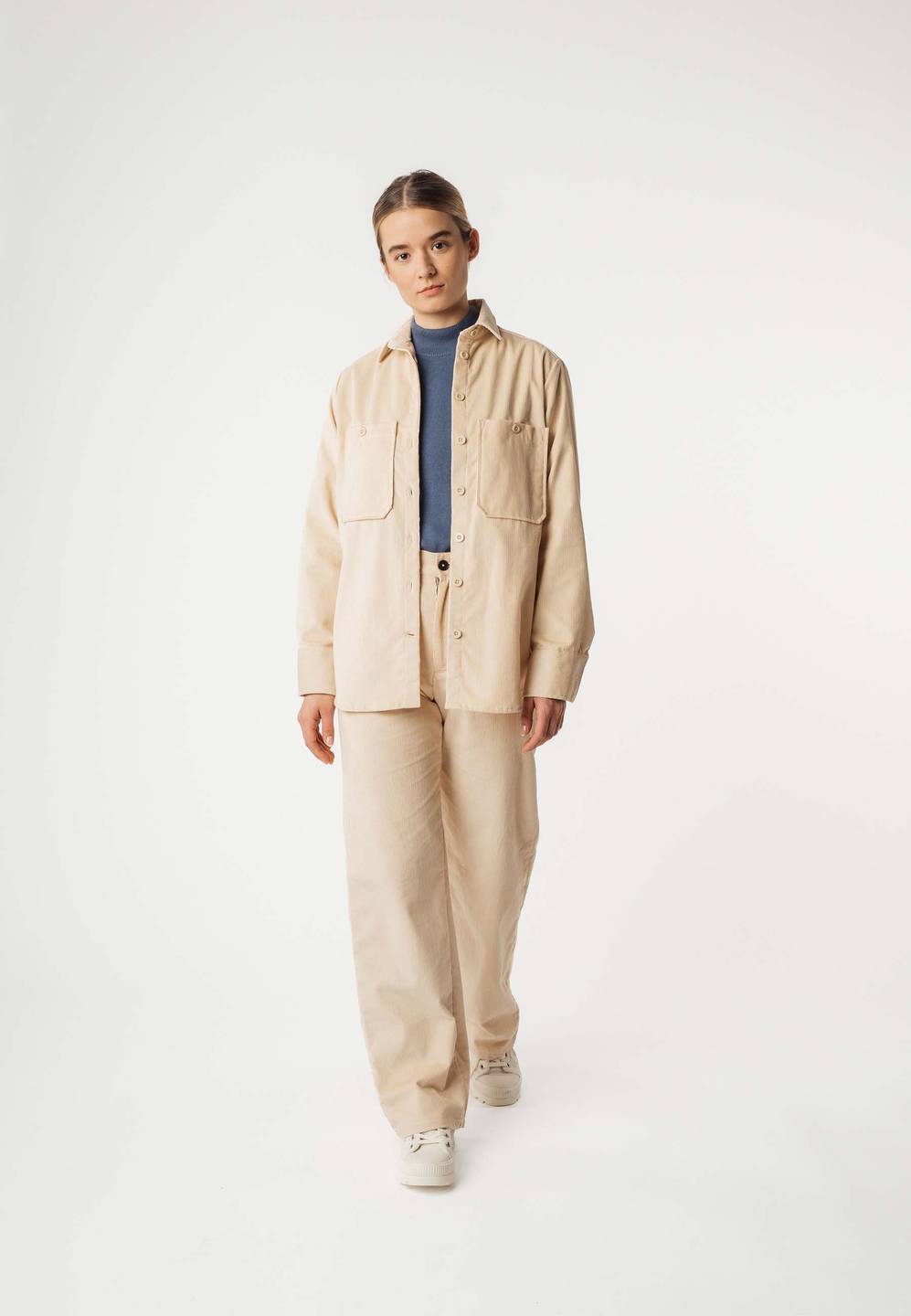 Overshirt Cord Jiya mandel von Melawear