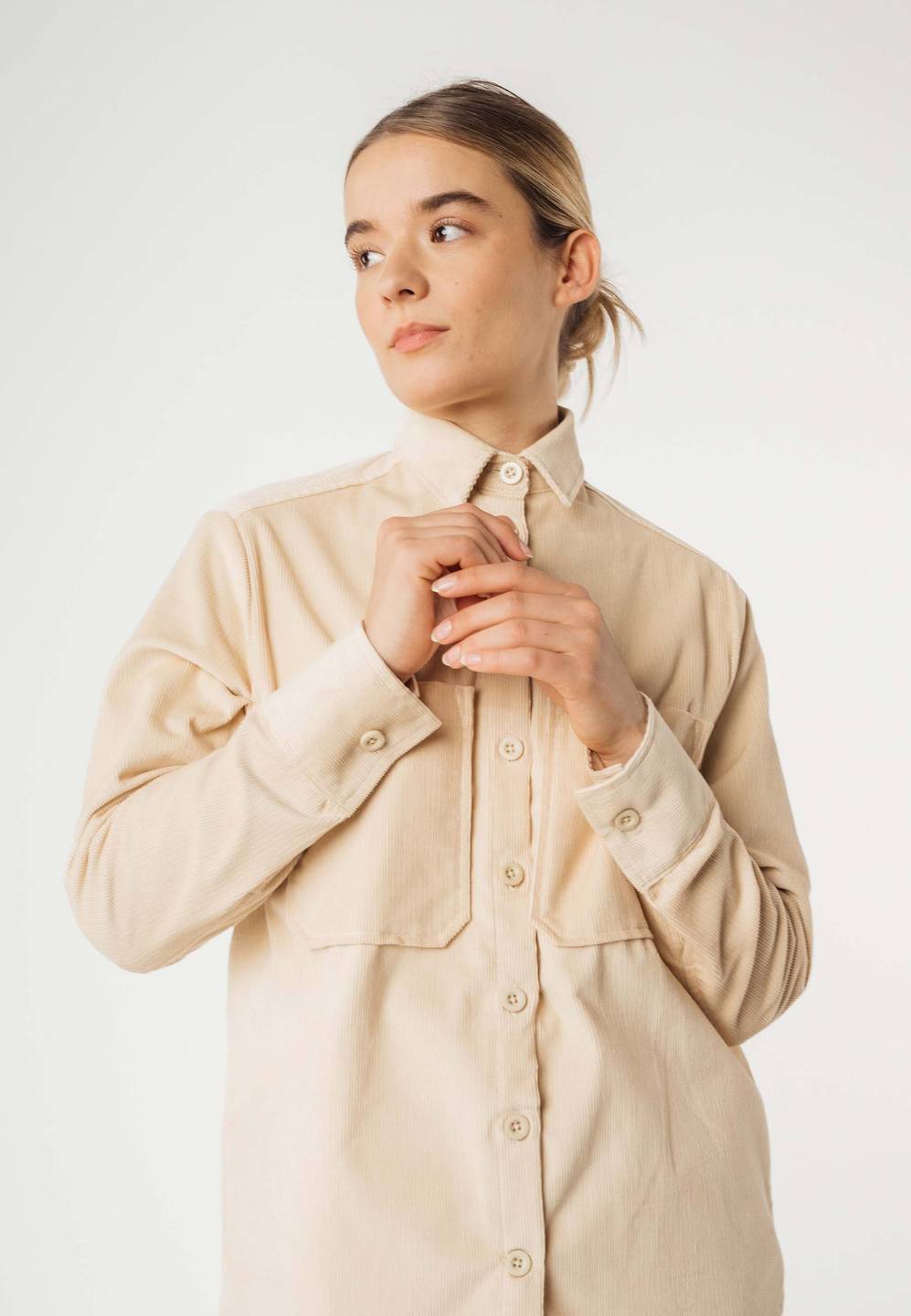 Overshirt Cord Jiya mandel von Melawear