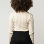 Strickpullover Mit Mockneck Amba cream von Melawear