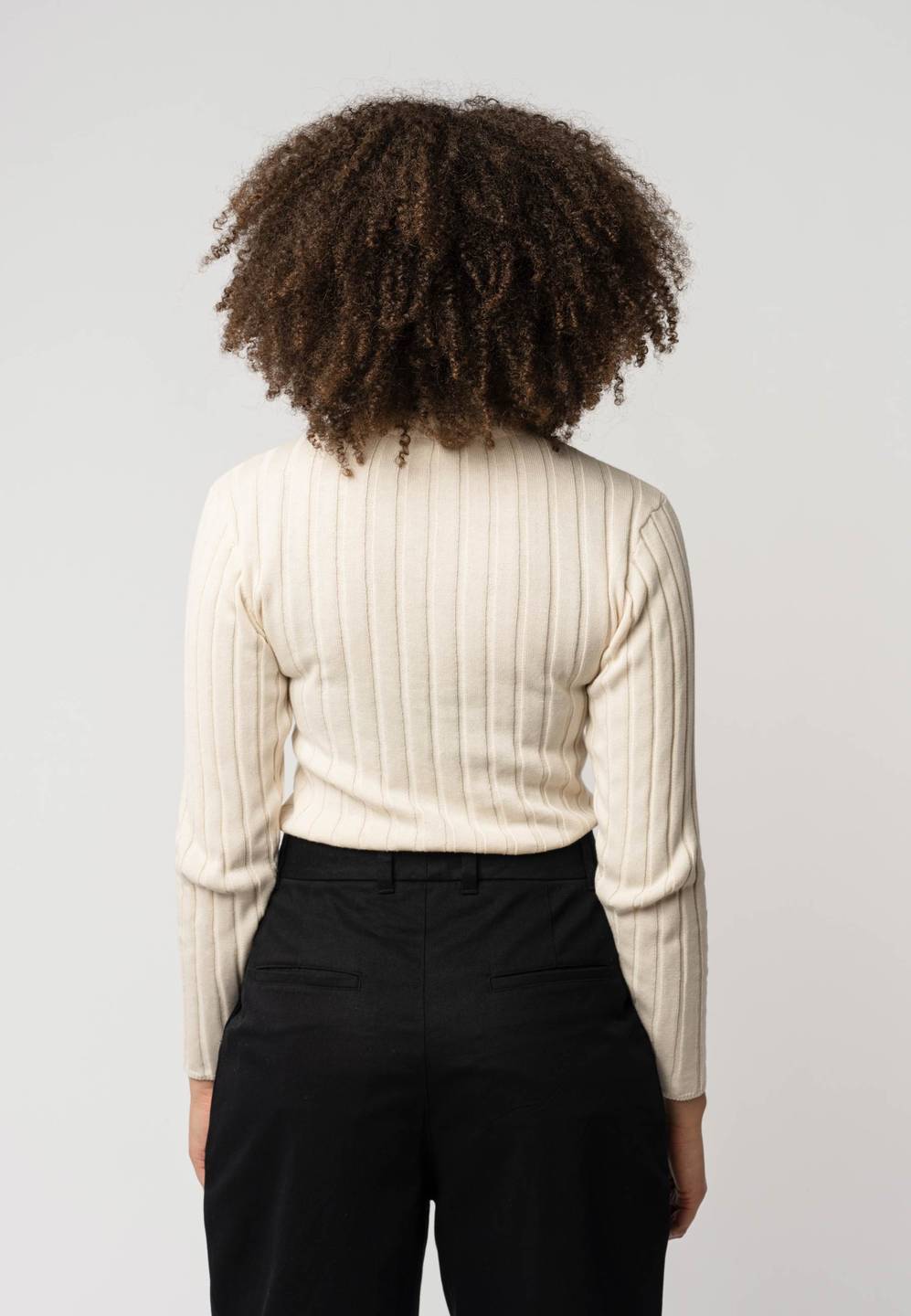 Strickpullover Mit Mockneck Amba cream von Melawear