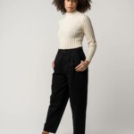 Strickpullover Mit Mockneck Amba cream von Melawear