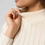 Strickpullover Mit Mockneck Amba cream von Melawear