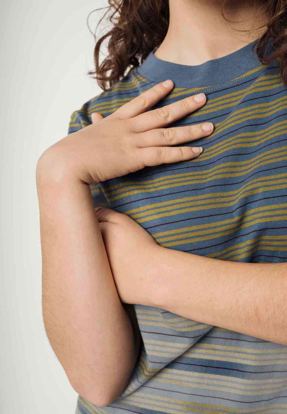 T-Shirt Khira Stripes grün gestreift von Melawear