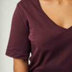 T-Shirt V-Neck Lali rosine von Melawear