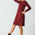 Kleid Iraia burgundy von Skunkfunk