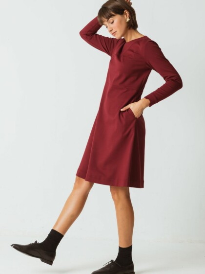 Kleid Iraia burgundy von Skunkfunk