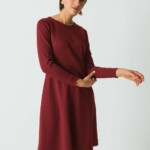 Kleid Iraia burgundy von Skunkfunk