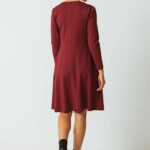 Kleid Iraia burgundy von Skunkfunk