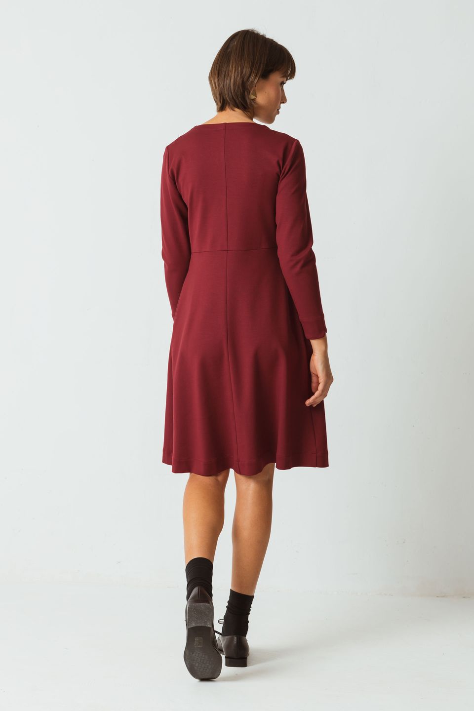 Kleid Iraia burgundy von Skunkfunk