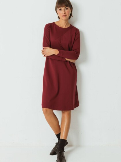 Kleid Iraia burgundy von Skunkfunk