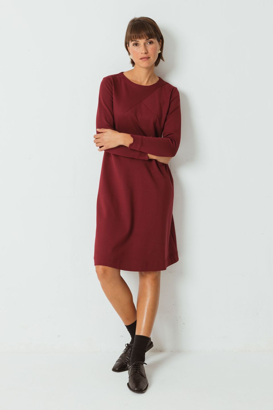 Kleid Iraia burgundy von Skunkfunk