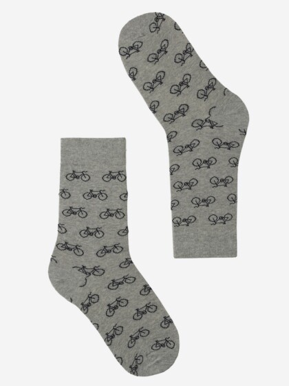 Socken Almond Bikes grey mélange von