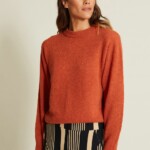 Strickpullover Babol burned orange von Suite13 LAB