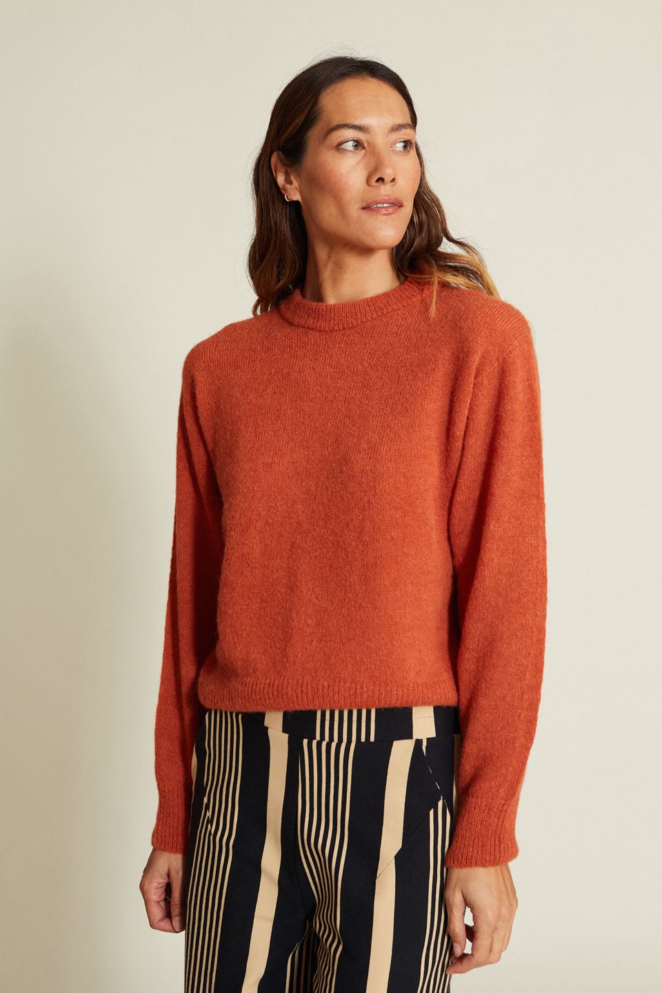 Strickpullover Babol burned orange von Suite13 LAB