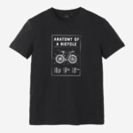 T-Shirt Agave Bike Anatomy black von