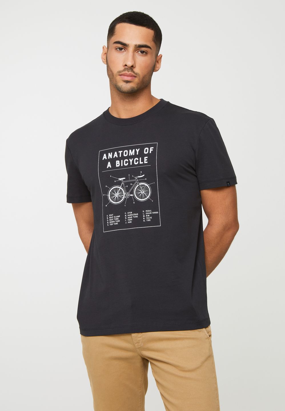 T-Shirt Agave Bike Anatomy black von