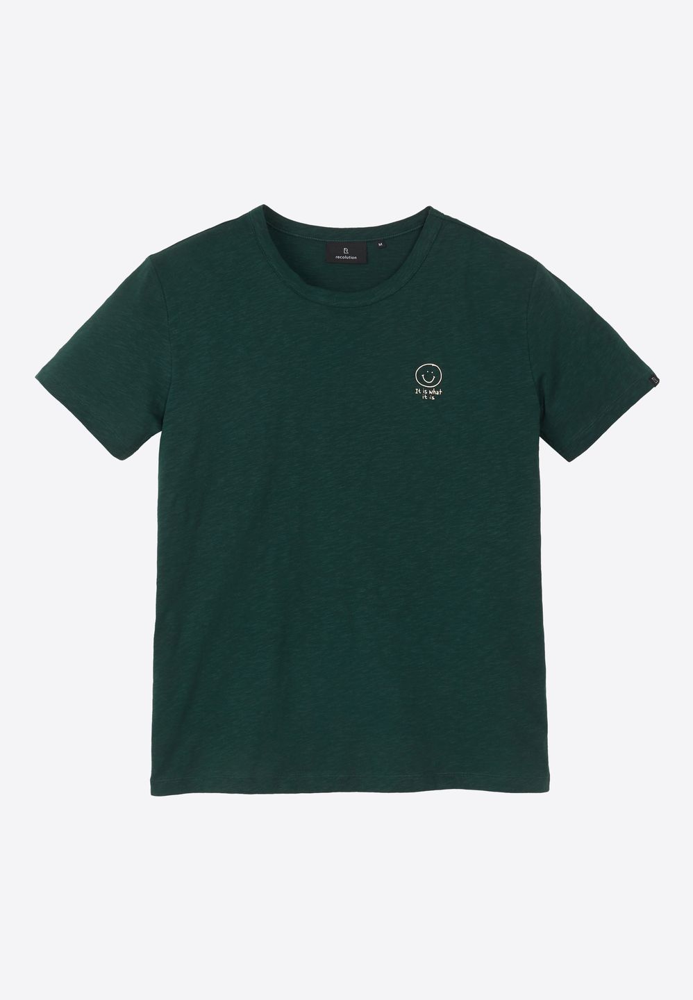 T-Shirt Bay New Smiley dark green von