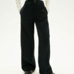 Hose Maia Microcorduroy black von Thinking MU