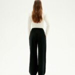 Hose Maia Microcorduroy black von Thinking MU