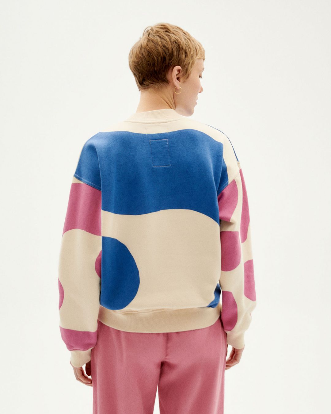 Sweatshirt Contrast Wanda ivory von Thinking MU