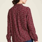 Bluse EcoVero™ langarm ditsy von Tranquillo