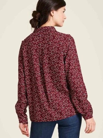 Bluse EcoVero™ langarm ditsy von Tranquillo