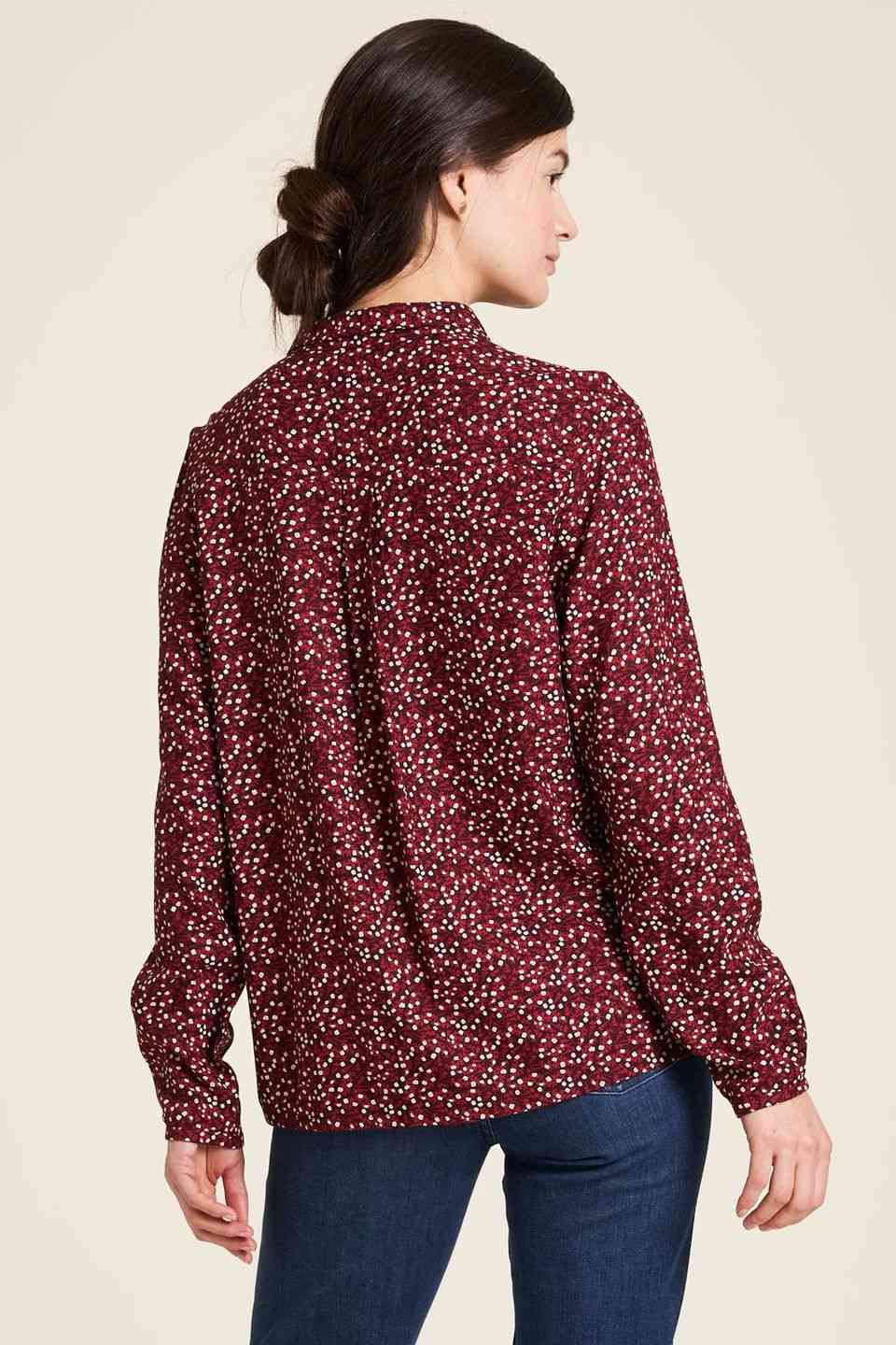 Bluse EcoVero™ langarm ditsy von Tranquillo