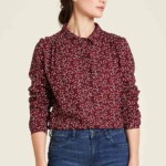 Bluse EcoVero™ langarm ditsy von Tranquillo