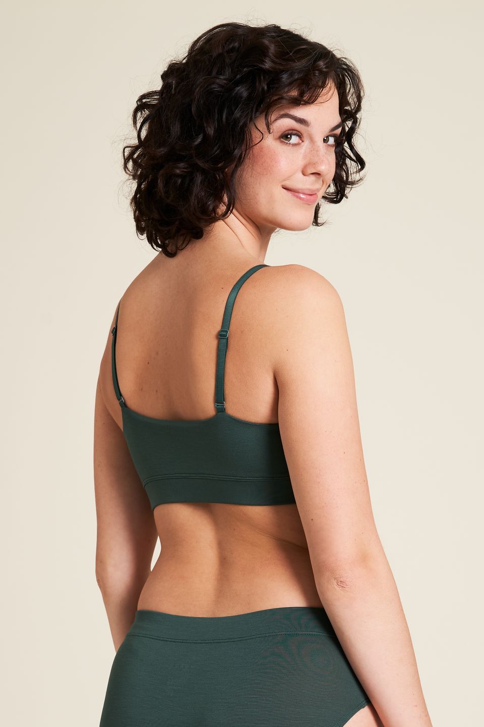 Bralette Tencel™ dark green von Tranquillo