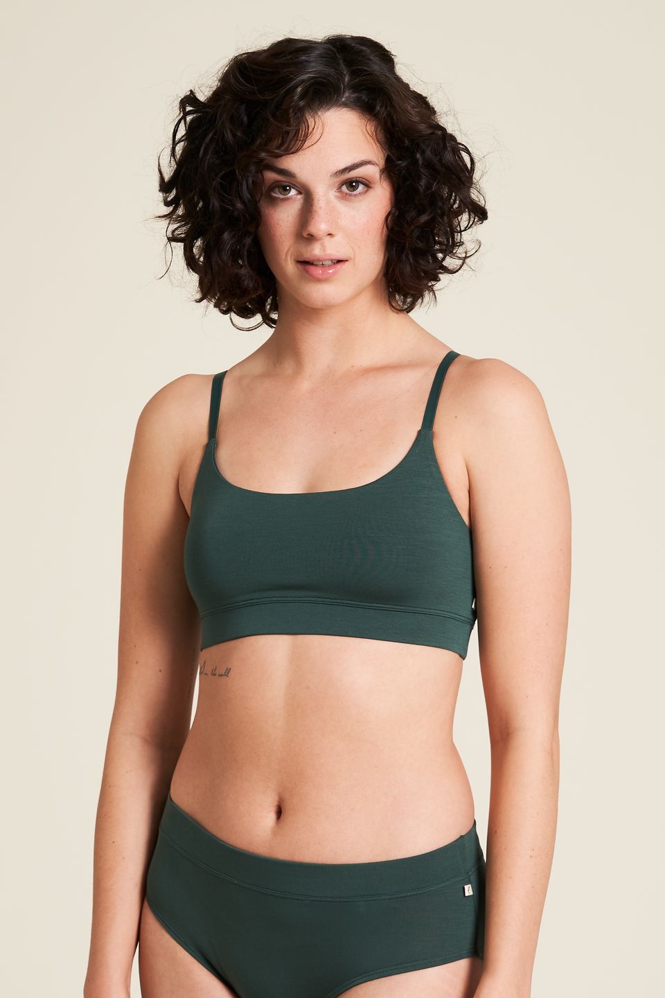 Bralette Tencel™ dark green von Tranquillo