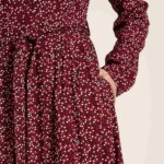 EcoVero™ Kleid langarm ditsy von Tranquillo