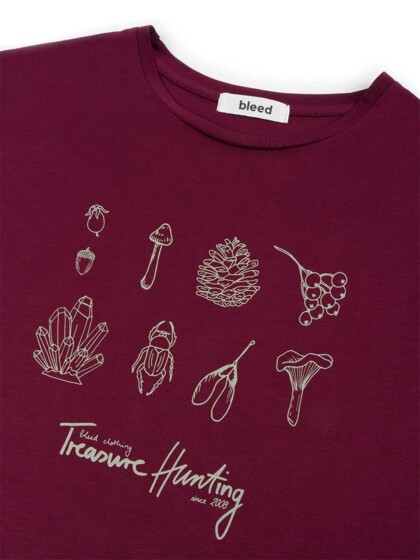 T-Shirt Treasure-Chest Lyocell (TENCEL™) bordeauxrot von bleed
