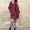 Damen-Mantel cassis von disana