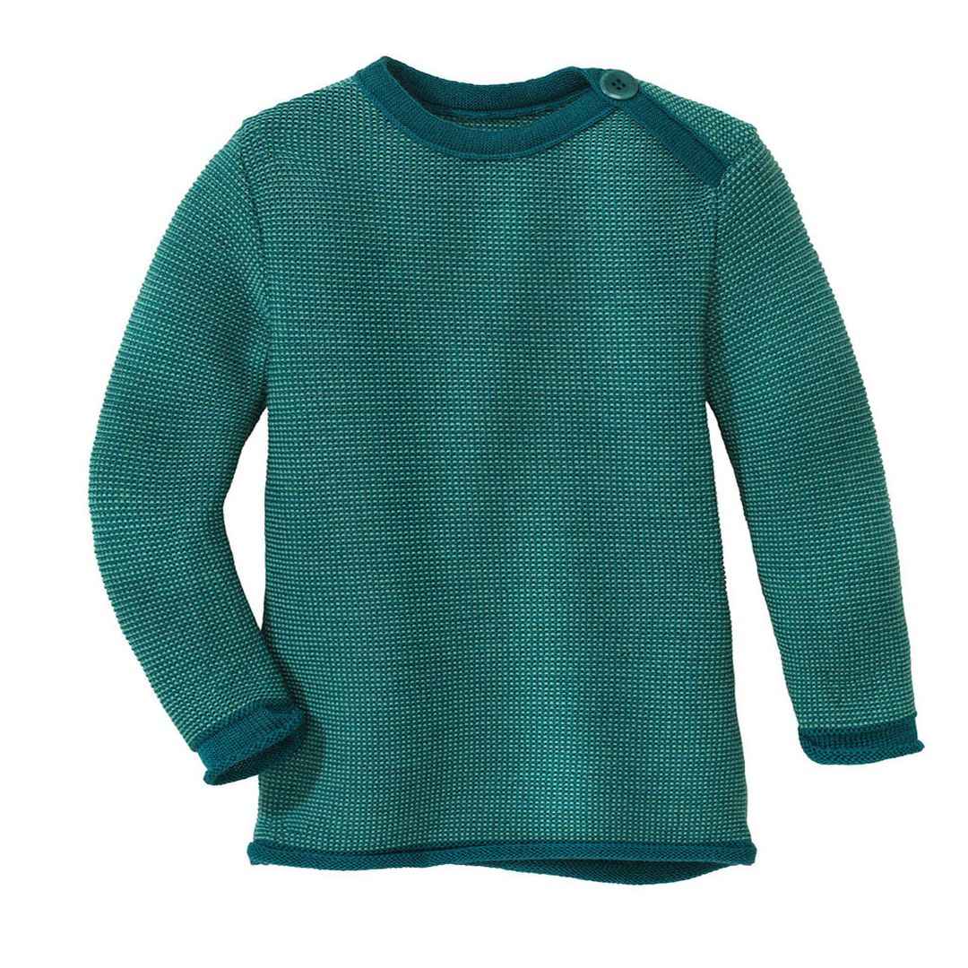 Melange-Pullover pacific-mint von disana