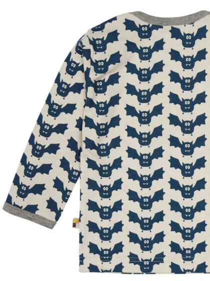 Shirt langarm Fledermaus ultramarine von loud + proud