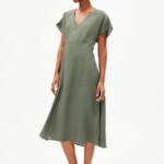 Kleid Aalbine grey green von Armedangels