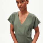 Kleid Aalbine grey green von Armedangels