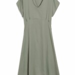 Kleid Aalbine grey green von Armedangels