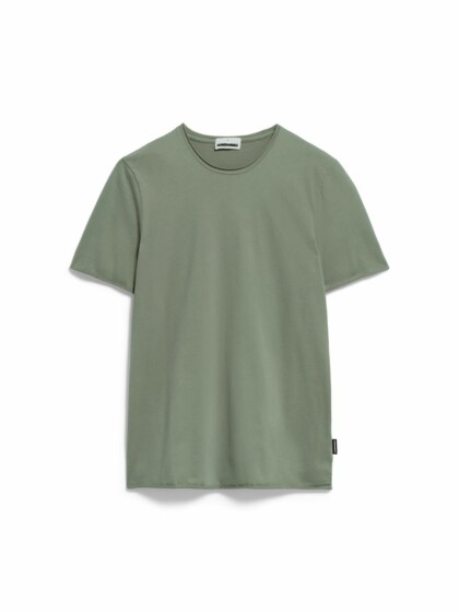 T-Shirt Aamon Brushed grey green von Armedangels