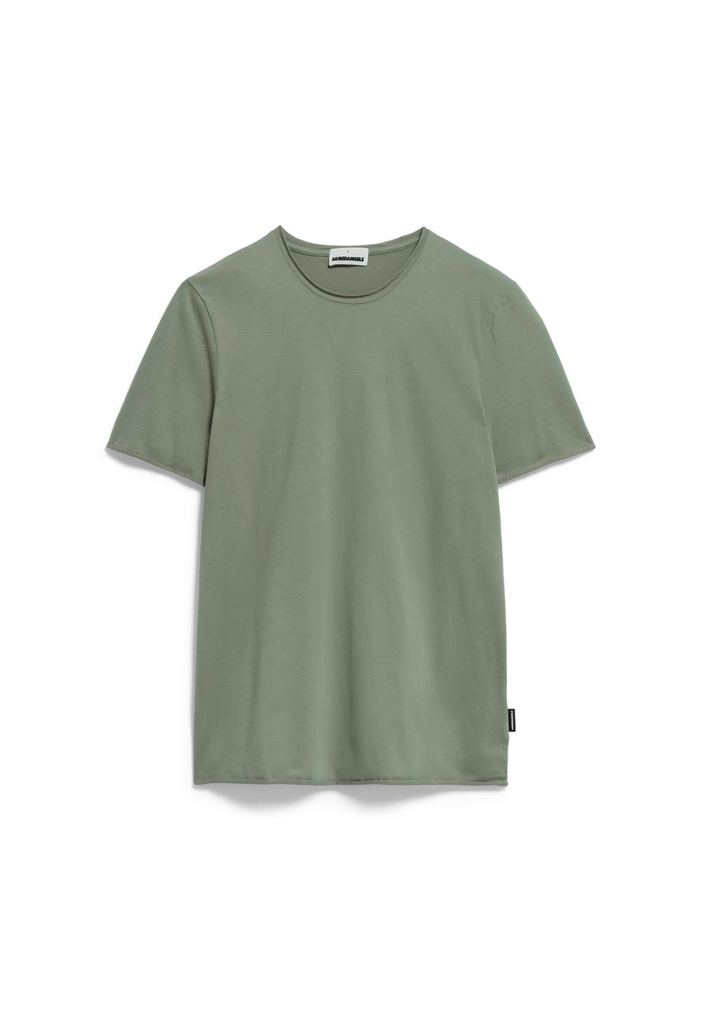 T-Shirt Aamon Brushed grey green von Armedangels