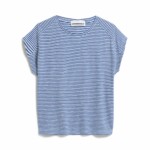 T-Shirt Oneliaa Lovely Stripes dynamo blue-oatmilk von Armedangels