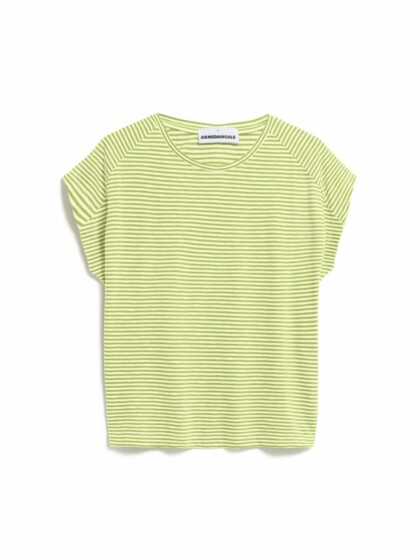 T-Shirt Oneliaa Lovely Stripes pastel green-armedangels yellow light von Armedangels