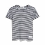 T-shirt Kardaa Stripes black-white von Armedangels