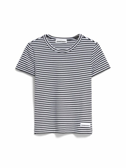 T-shirt Kardaa Stripes black-white von Armedangels